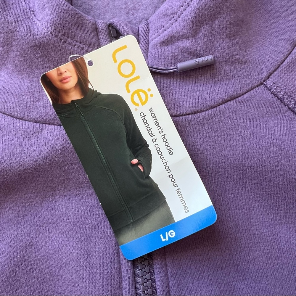 New Lolë Full Zip Purple Hoodie - Picture 6 of 9